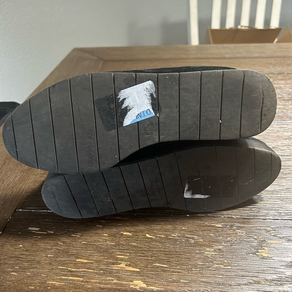 Lucky Brand Karmeya leather suede wedge boots size 9 - Picture 6 of 9